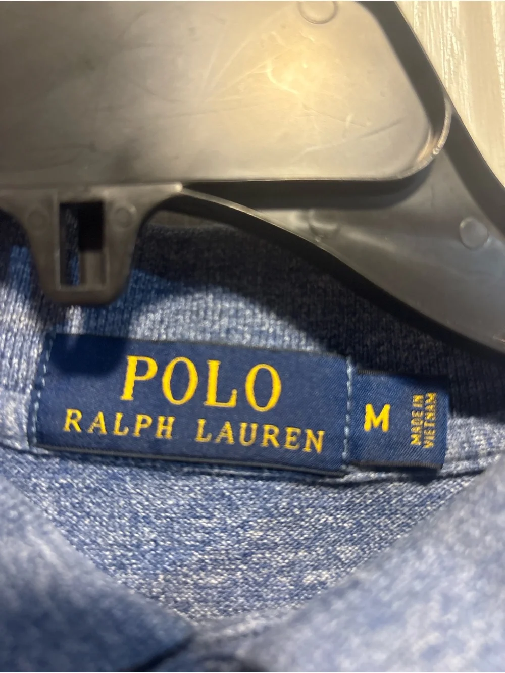 Ralph Lauren Heathered Light Blue Polo with Yellow Pony preppy old money classic